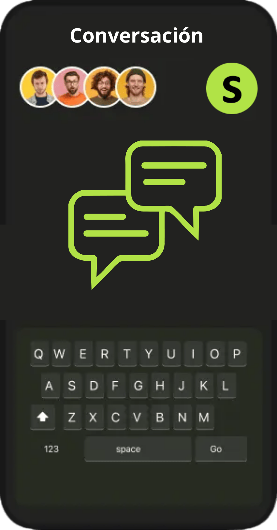 Chatbot de IA de Sentriq en un teléfono